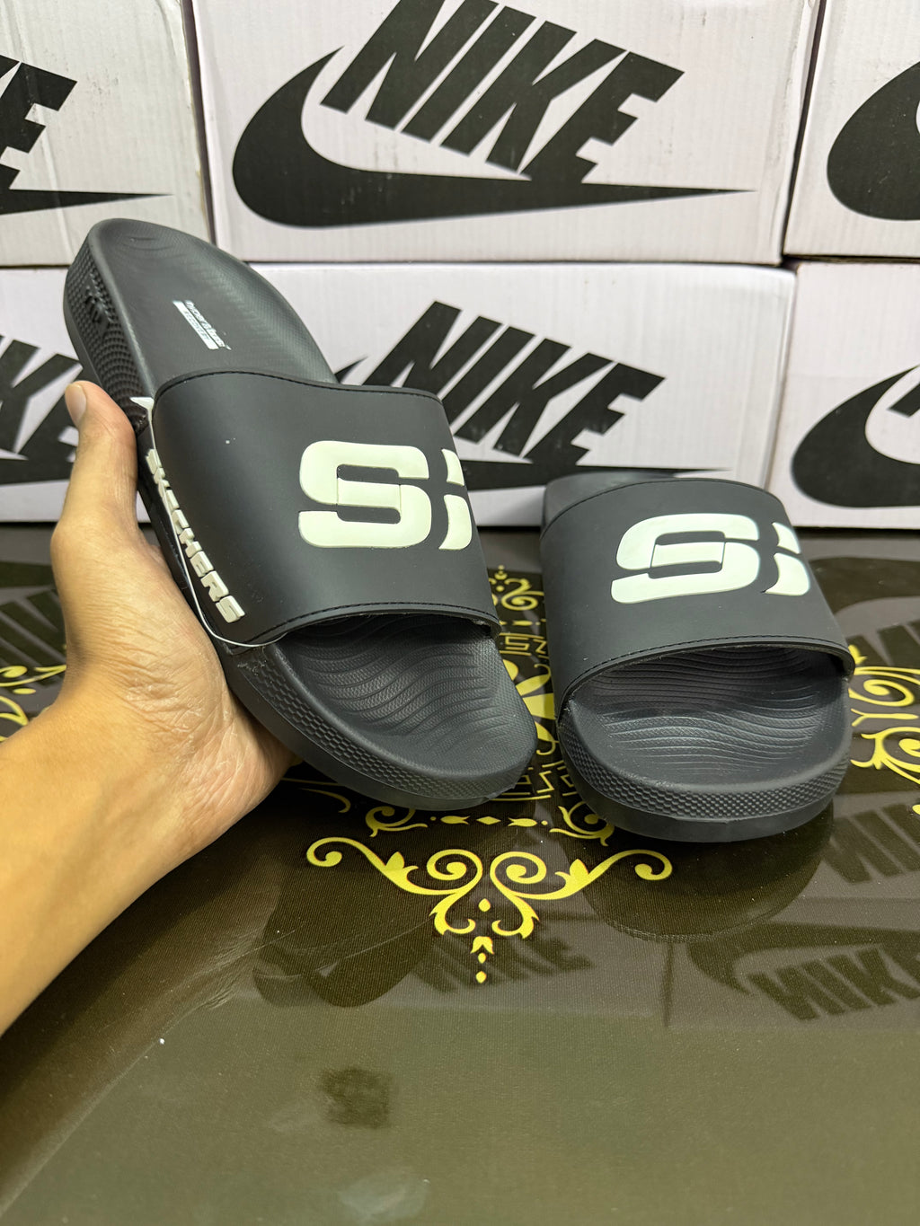 Skechers Slides S Slash - Black